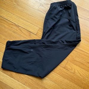 lululemon black drawstring capri pants